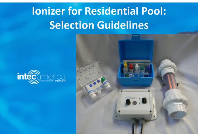 Ionizer for Residential Pool Selection Guidelines