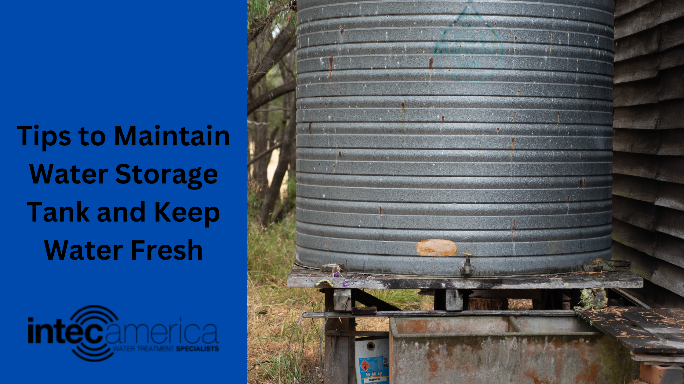 Tips to Maintain Water Storage Tank and Keep Water Fresh
