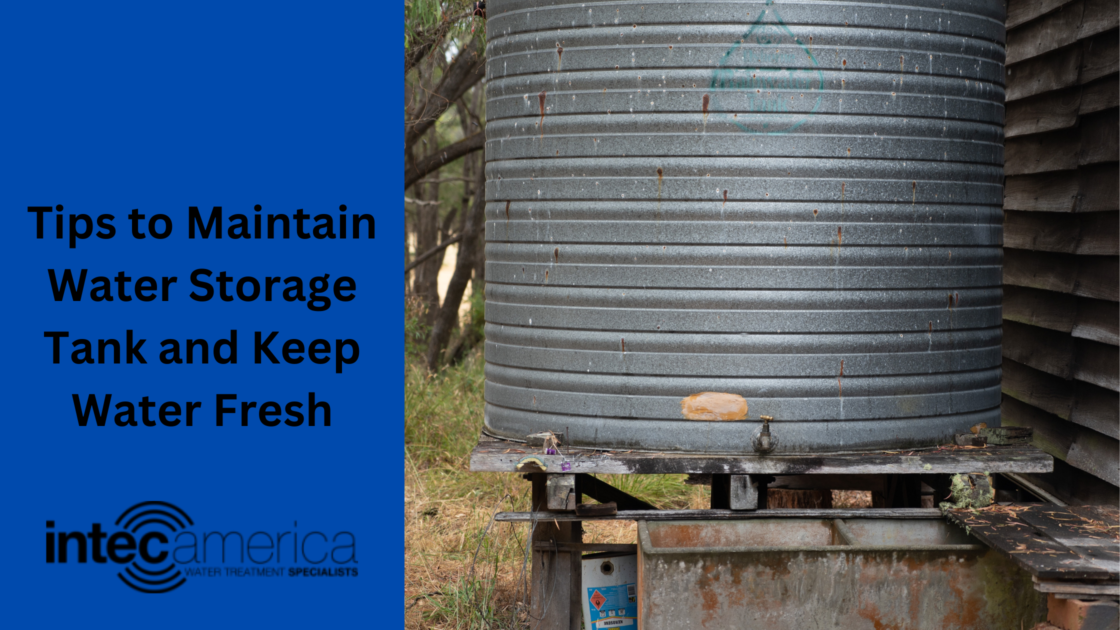 How to Maintain Water Storage Tanks and Keep Water Fresh